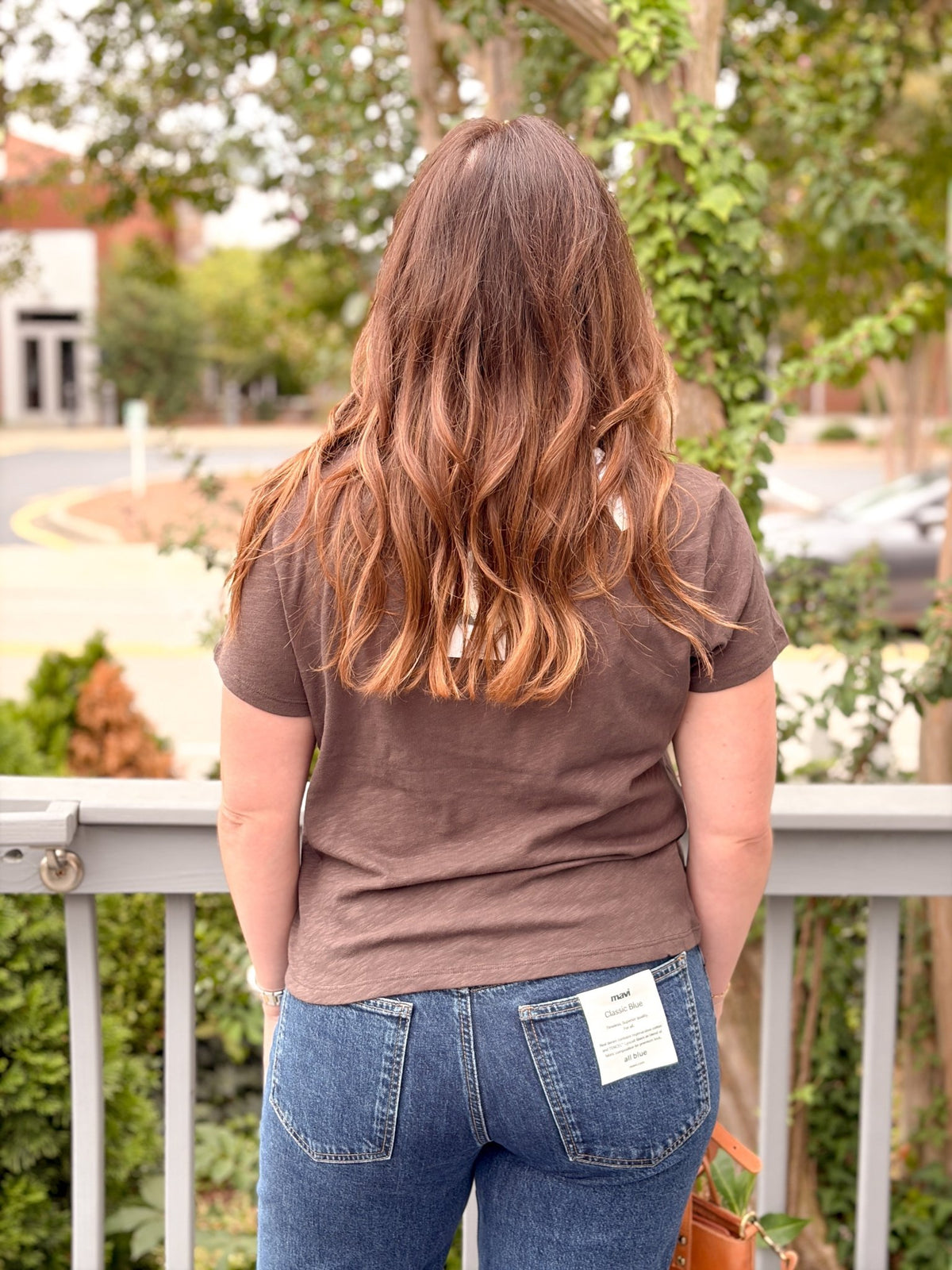 Rose & Lee Co Nomad Tee, Cocoa Bean by Z Supply short sleeve