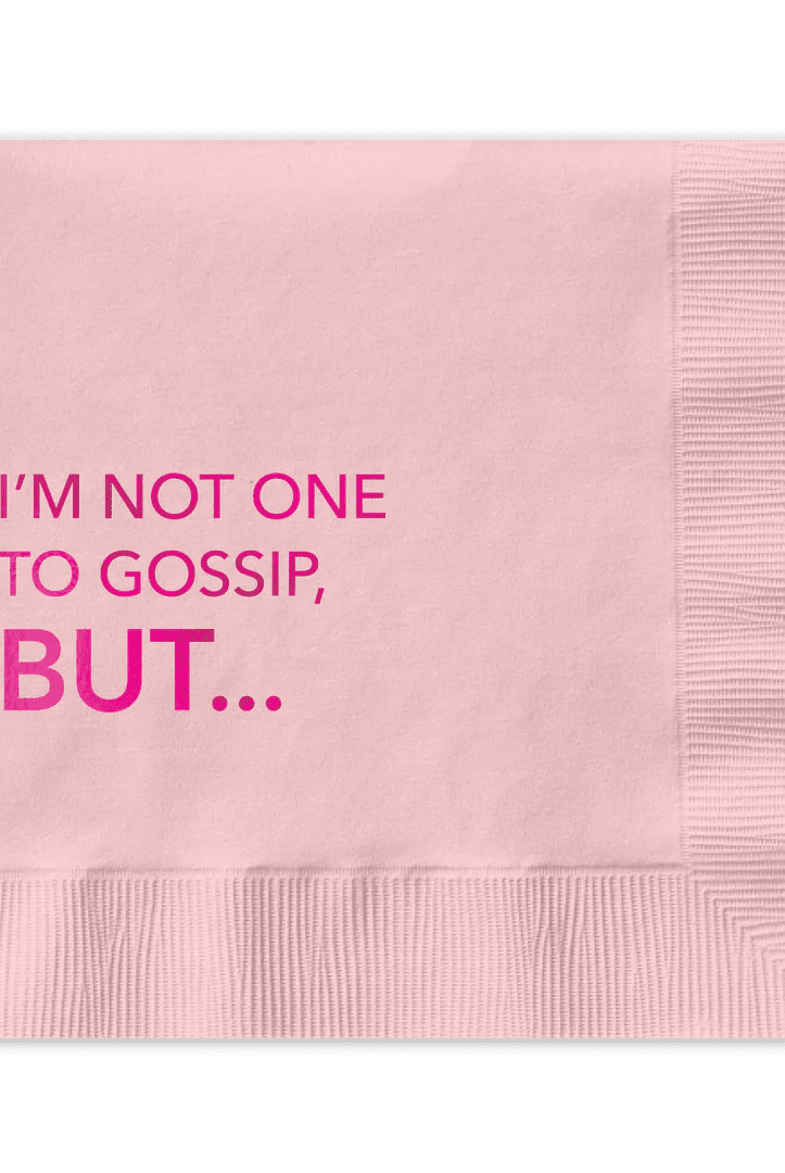 Rose & Lee Co Cocktail Napkin, Not One To Gossip Drinkware