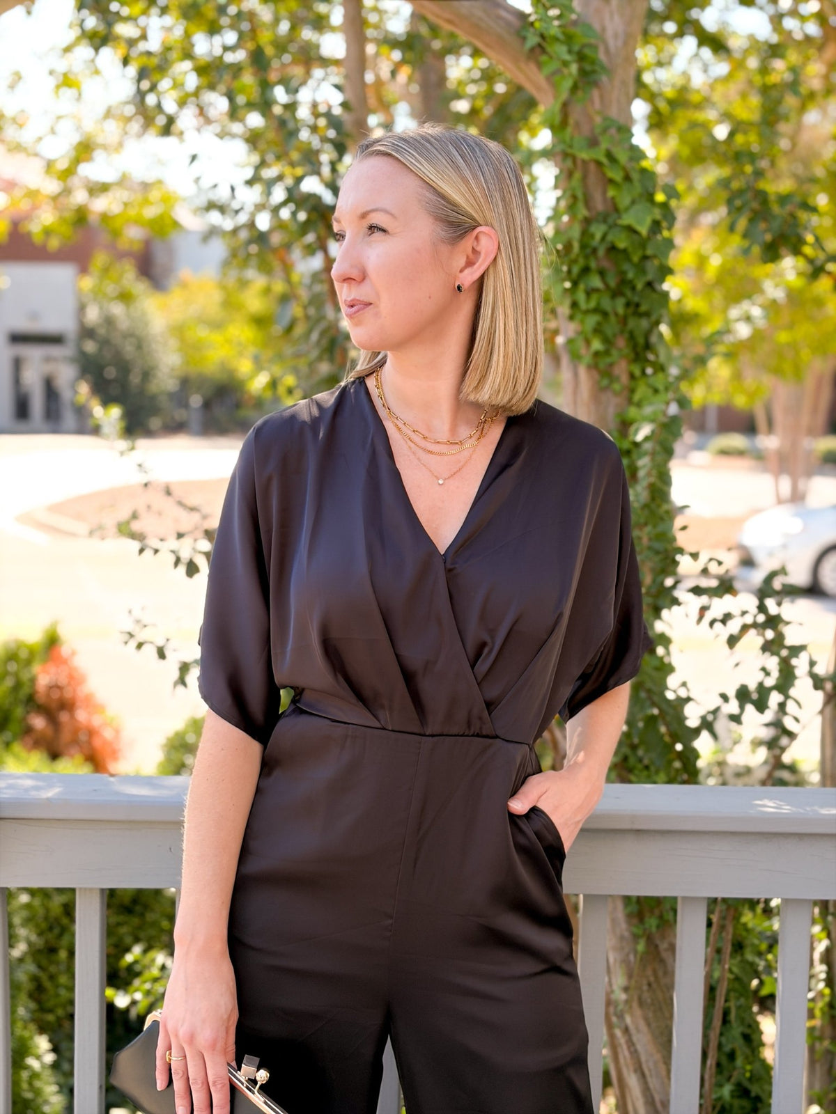 Rose & Lee Co Oaklynn Jumpsuit, Black Jumpsuit