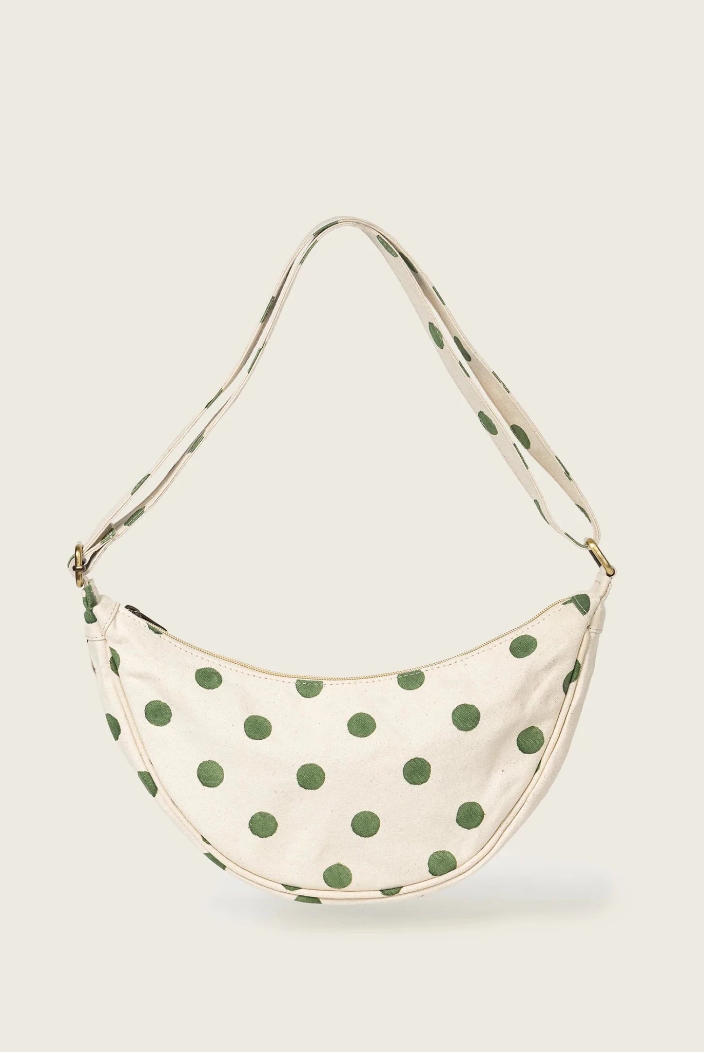 Rose & Lee Co Moon Sling Bag, Olive Dot Bags