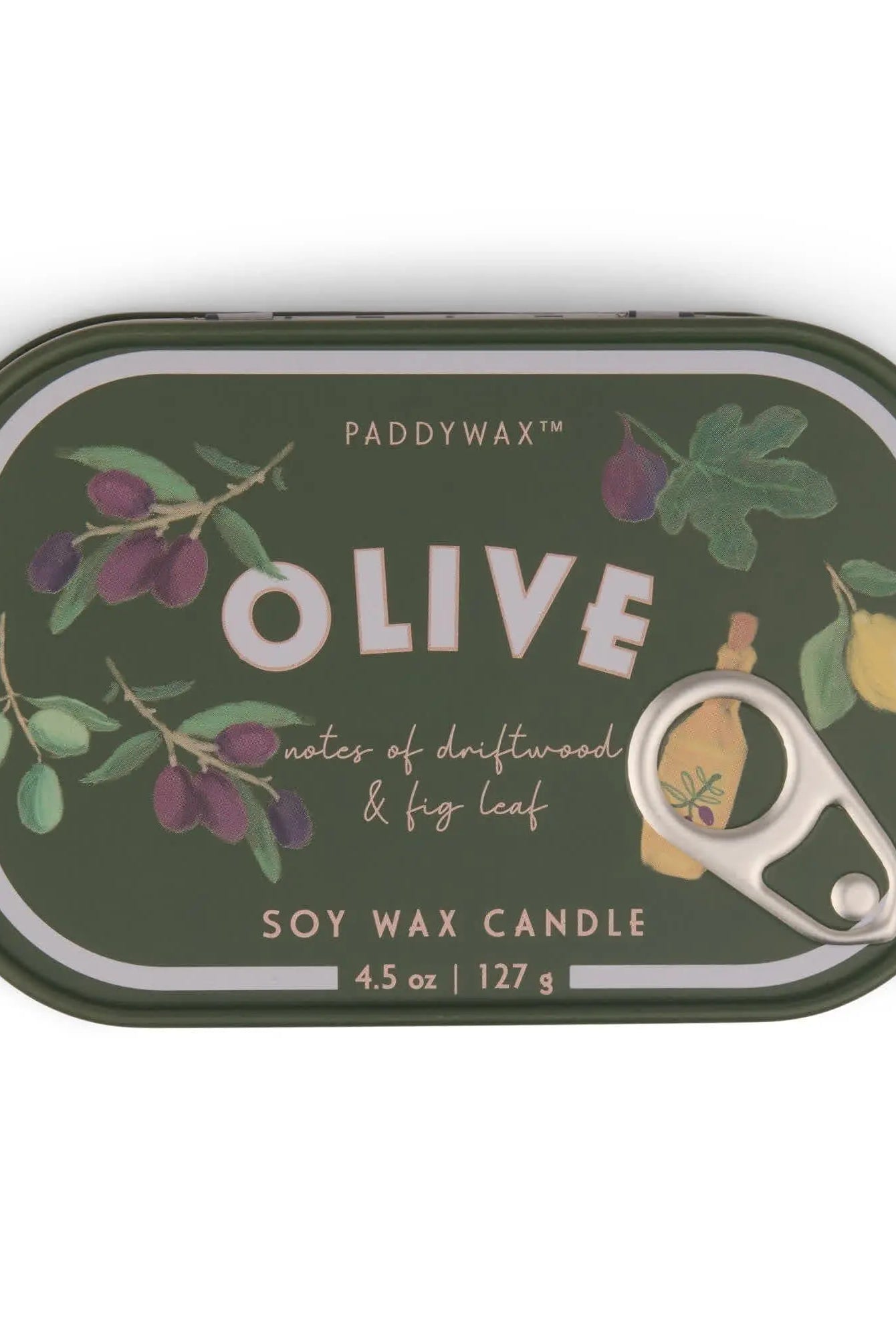 Rose & Lee Co Bistro 4.5 oz Tin Candle, Fig & Olive Candles