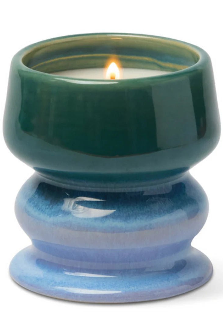 Rose & Lee Co Ombre Ceramic Candle, Fresh Air + Sea Salt Candles