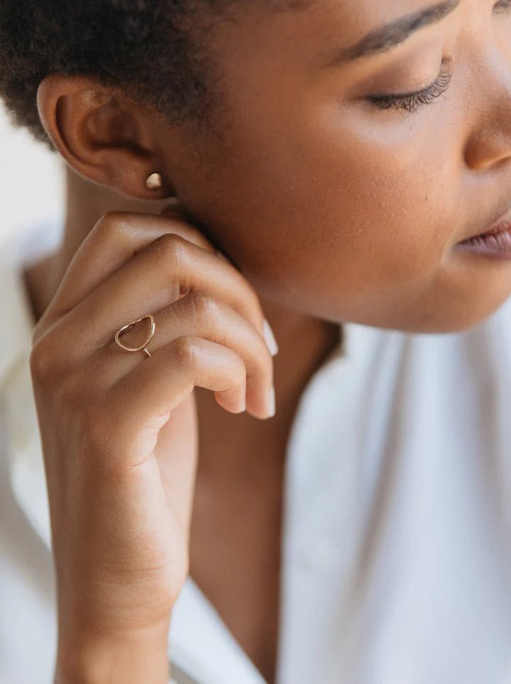 Rose & Lee Co Circle Ring, Gold Rings