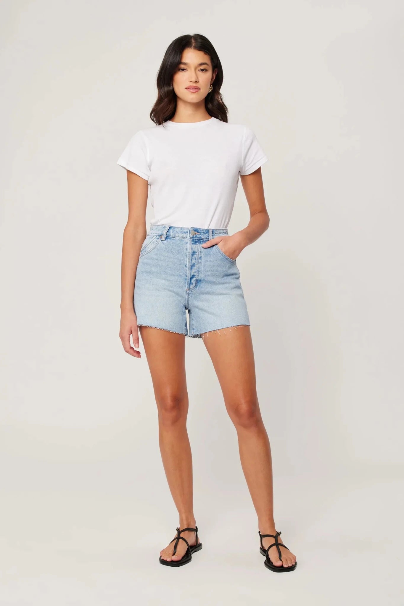 Rose & Lee Co Original Jean Shorts, Sunshine Blue by Rolla's unknown