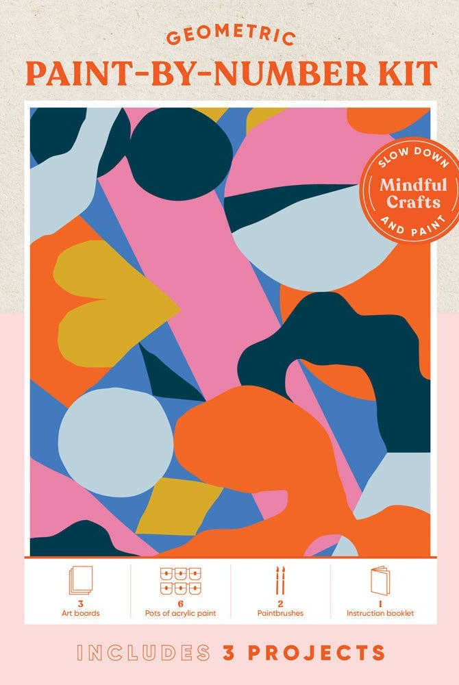 Rose & Lee Co Mindful Crafts: Geometric Paint - By - Number Kit Home & Gifts
