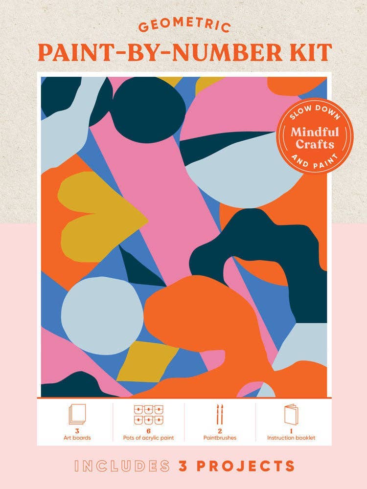 Rose & Lee Co Mindful Crafts: Geometric Paint - By - Number Kit Home & Gifts