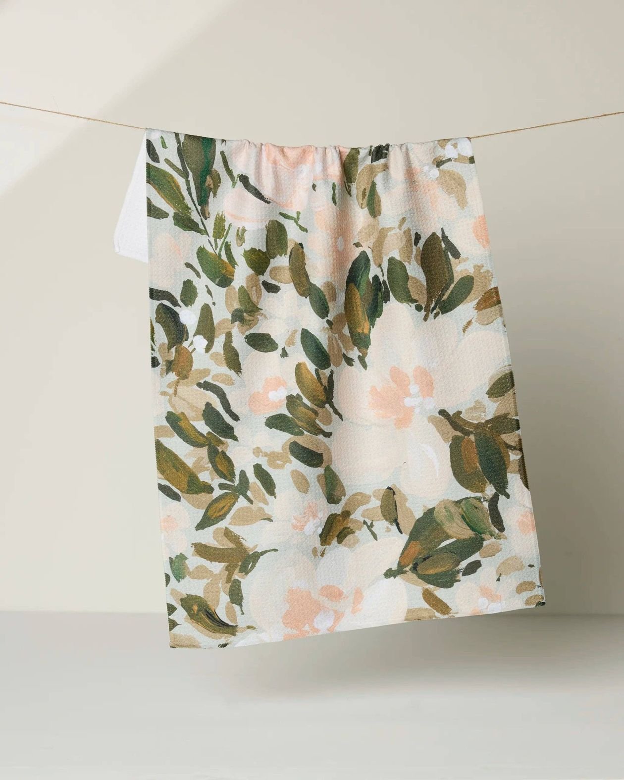 Rose & Lee Co Painted Blossoms Tea Towel Home & Gifts
