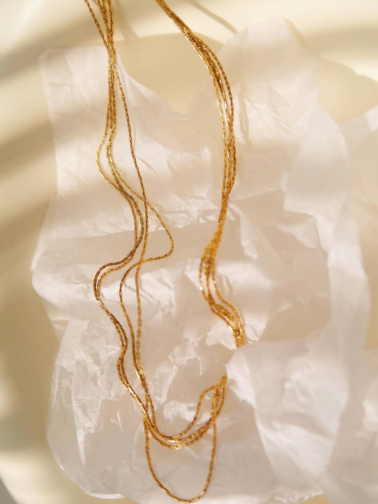 Gold Multi Strand Necklace