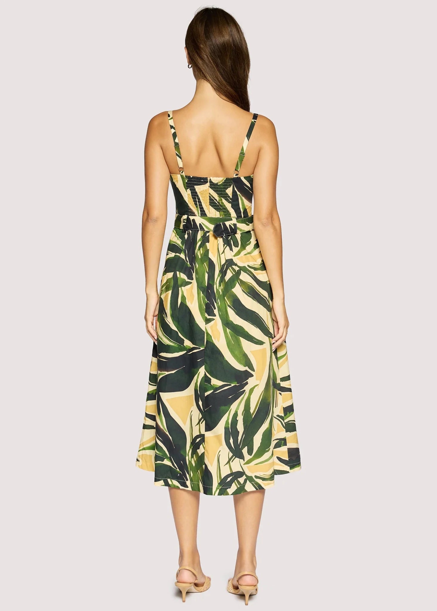 Rose & Lee Co Palm Dress, Green/Multi Work Dress