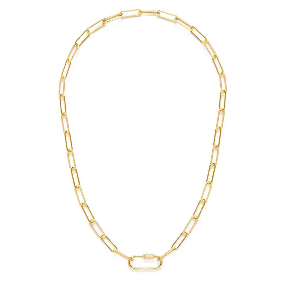Gold Paperclip Necklace