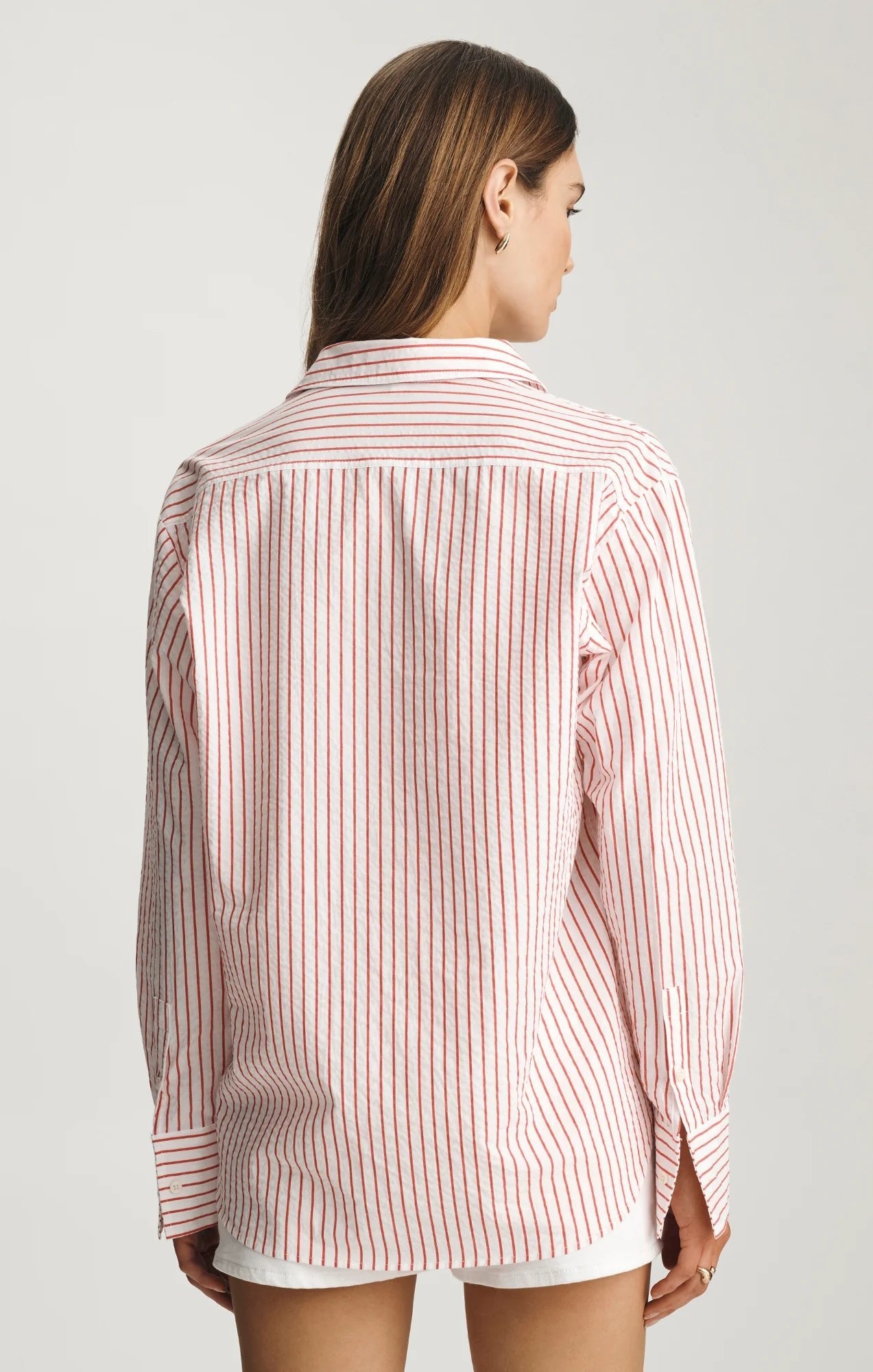 Rose & Lee Co Paris Top, Red Stripe by Mavi Jeans Long Sleeve
