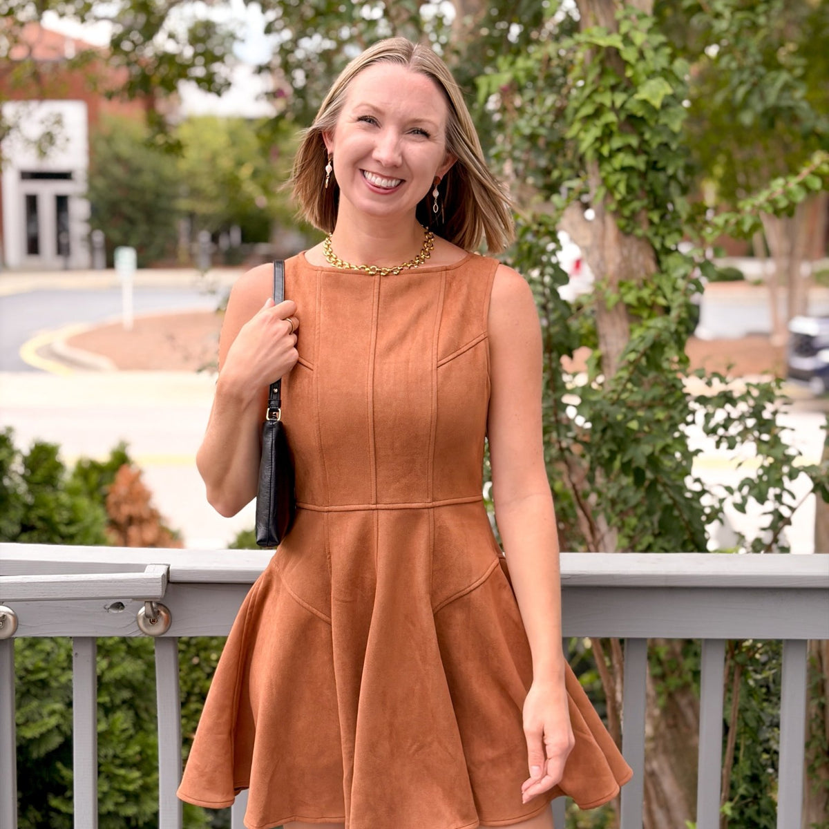 Rose & Lee Co Parkway Dress, Copper Casual Dresses