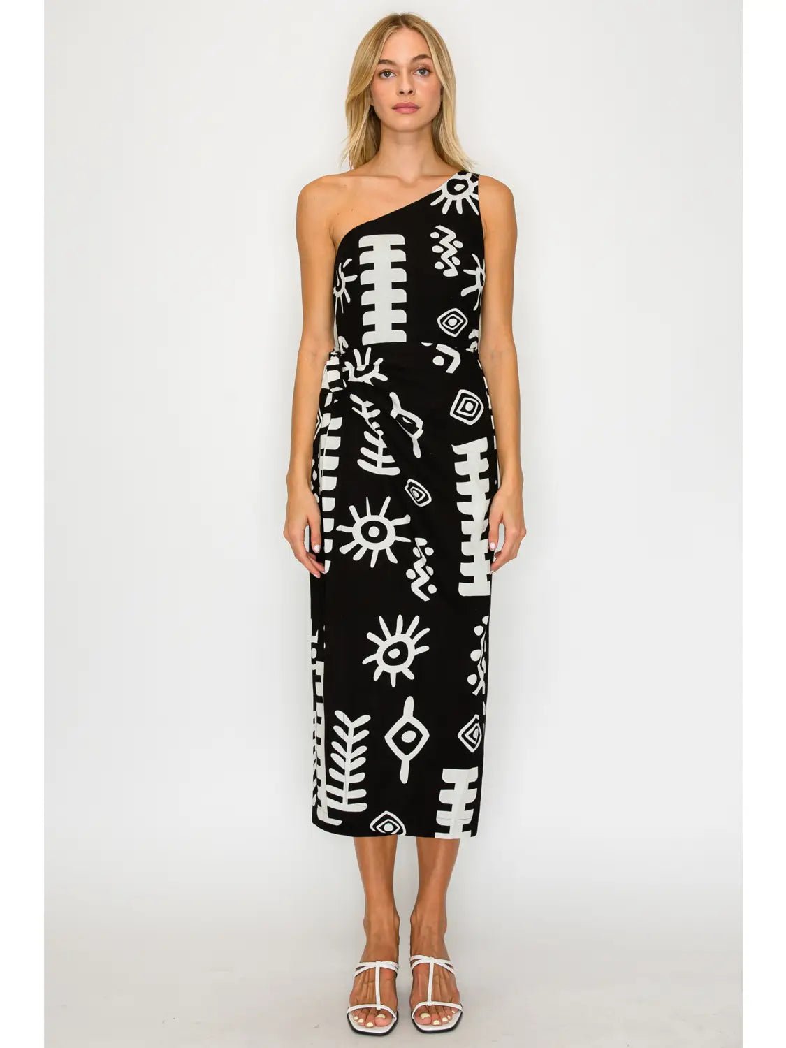 Rose & Lee Co Paros Dress, Black/White Event Dress