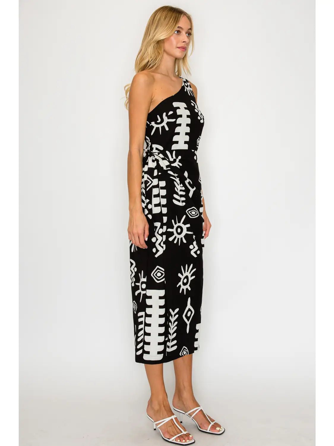 Rose & Lee Co Paros Dress, Black/White Event Dress