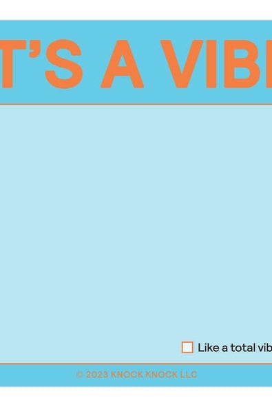 Rose & Lee Co It's a Vibe Sticky Notes, Pastel Stationery