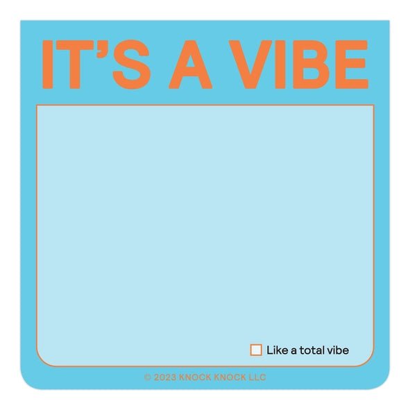 Rose & Lee Co It's a Vibe Sticky Notes, Pastel Stationery