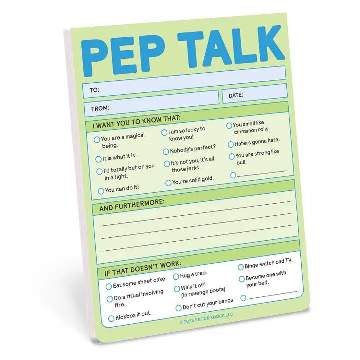 Rose & Lee Co Pep Talk Nifty Note Pad Stationery