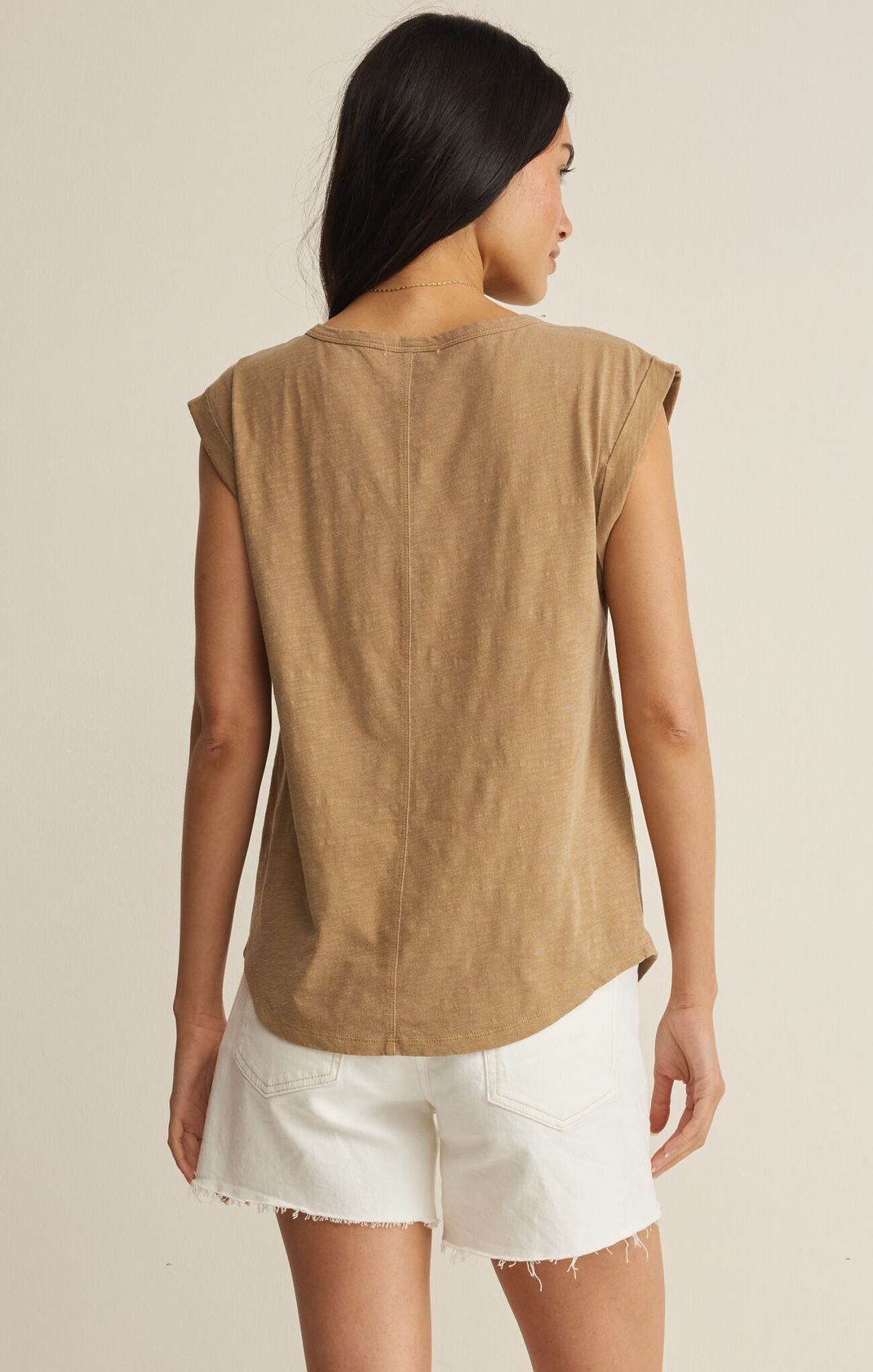 Rose & Lee Co Per Diem Top, Taro by Z Supply short sleeve