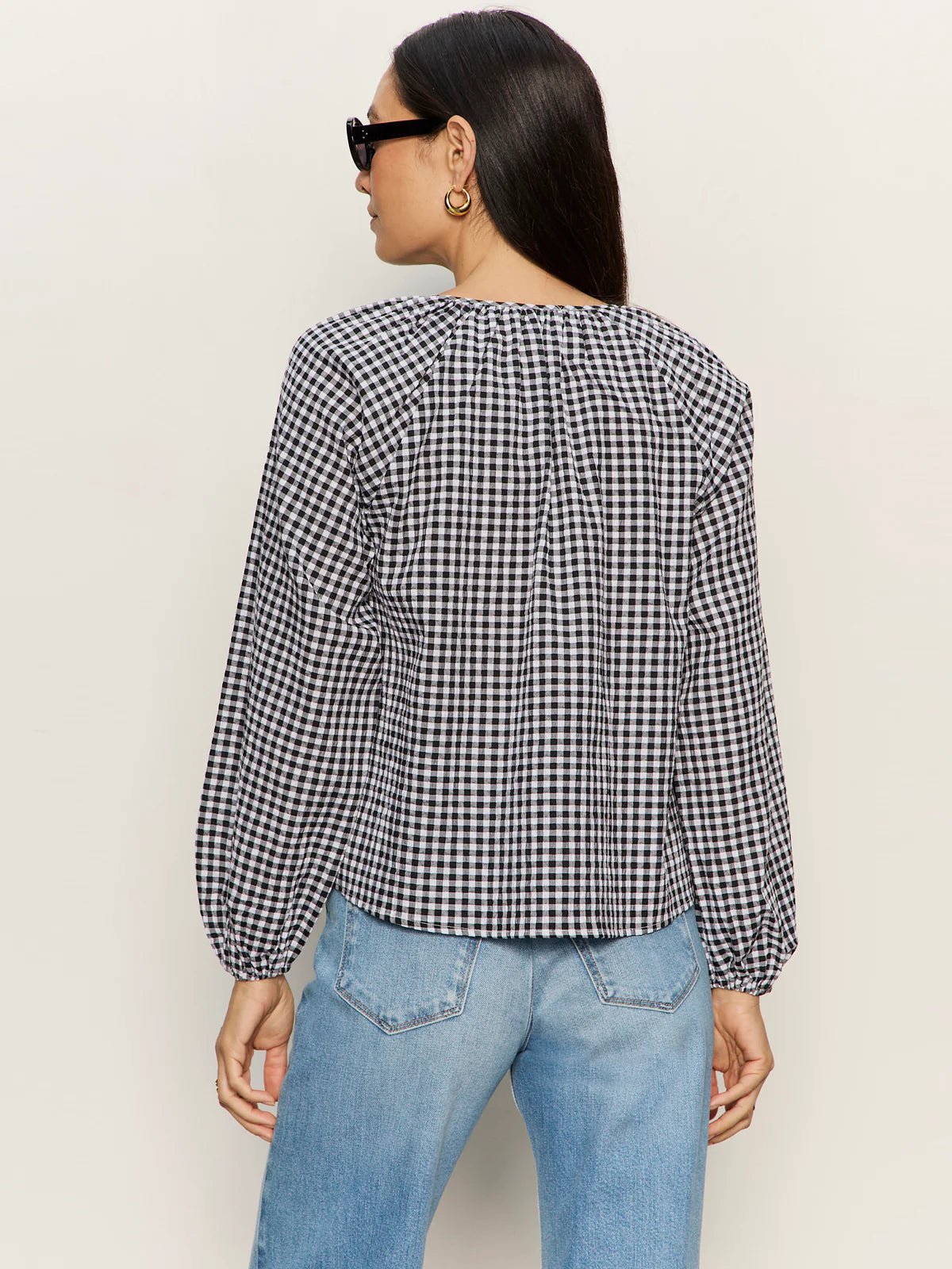 Rose & Lee Co Perfect Gingham Top, Picnic by Sanctuary Long Sleeve