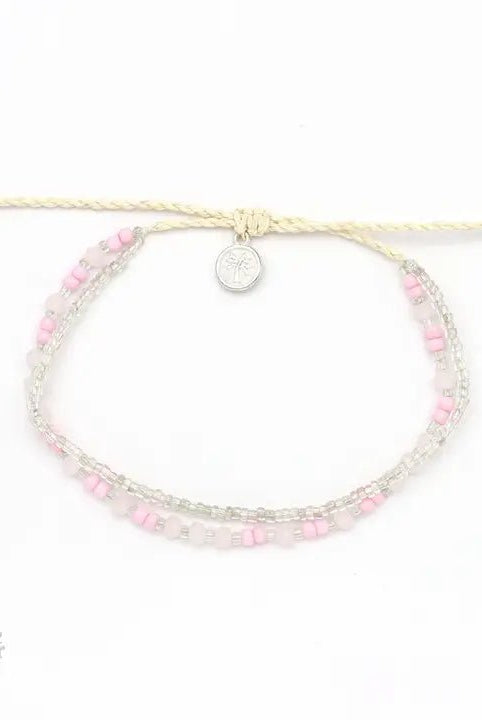 Rose & Lee Co Kanawa Beaded Bracelet, Pink Bracelets