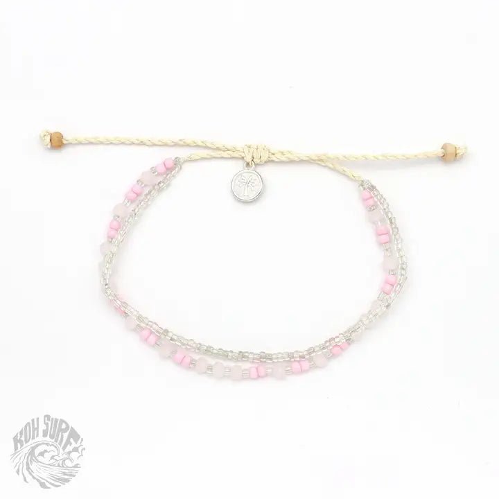 Rose & Lee Co Kanawa Beaded Bracelet, Pink Bracelets
