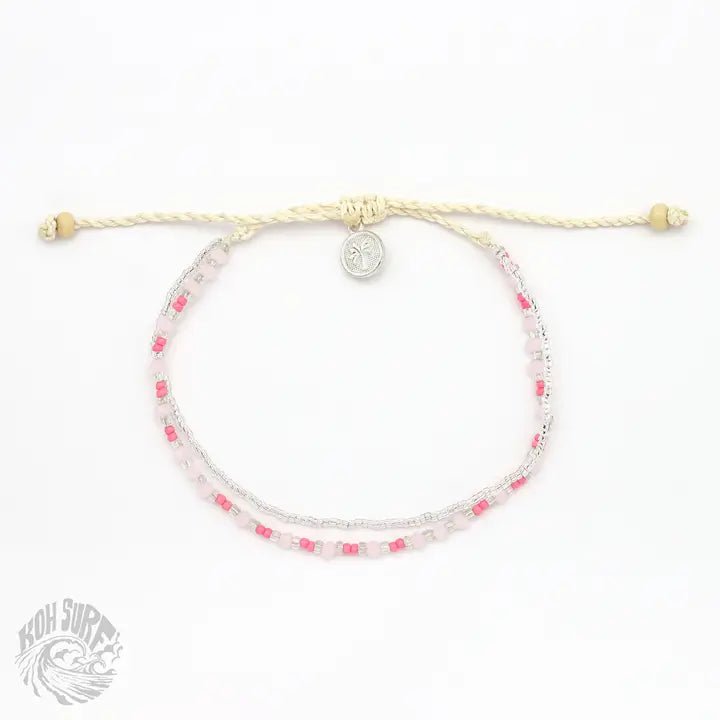 Rose & Lee Co Haula Beaded Bracelet, Pink Bracelets