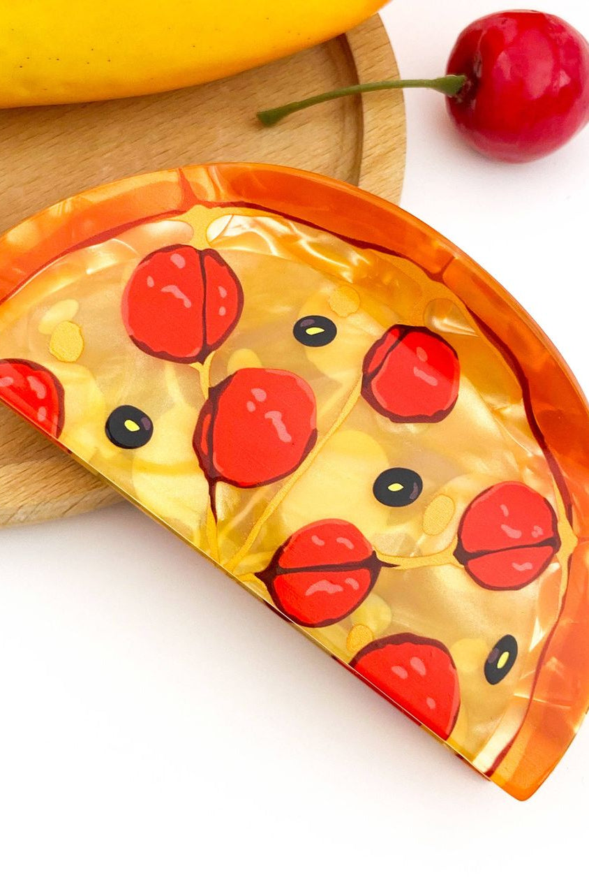 Rose & Lee Co Pizza Claw Clip Accessories