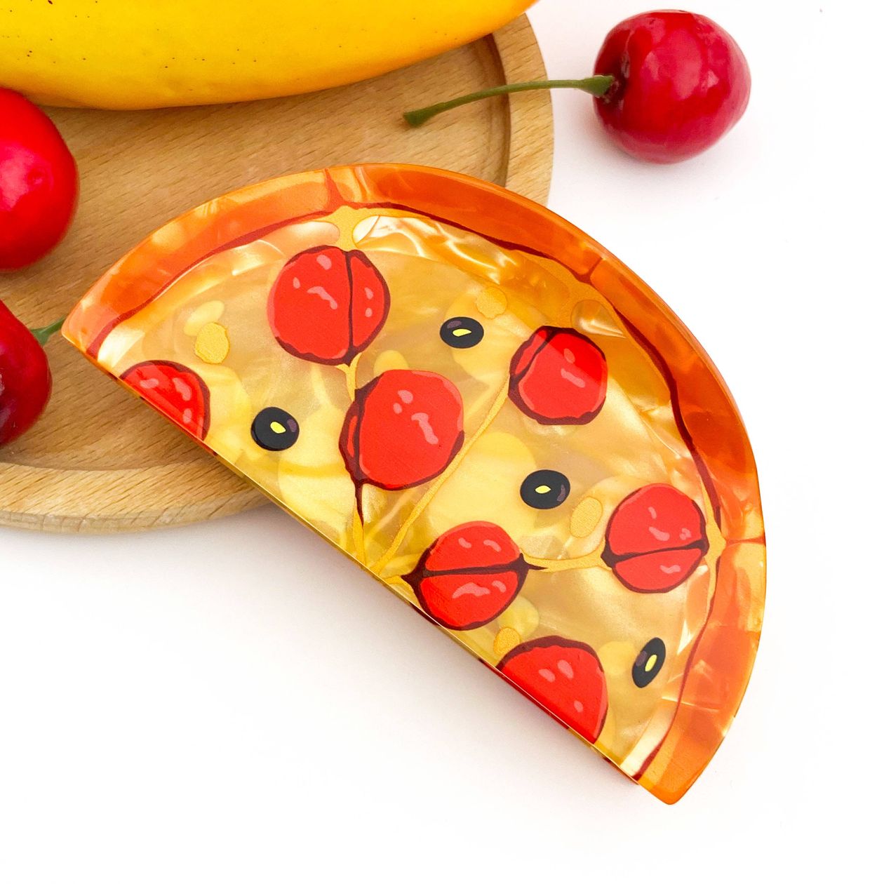 Rose & Lee Co Pizza Claw Clip Accessories