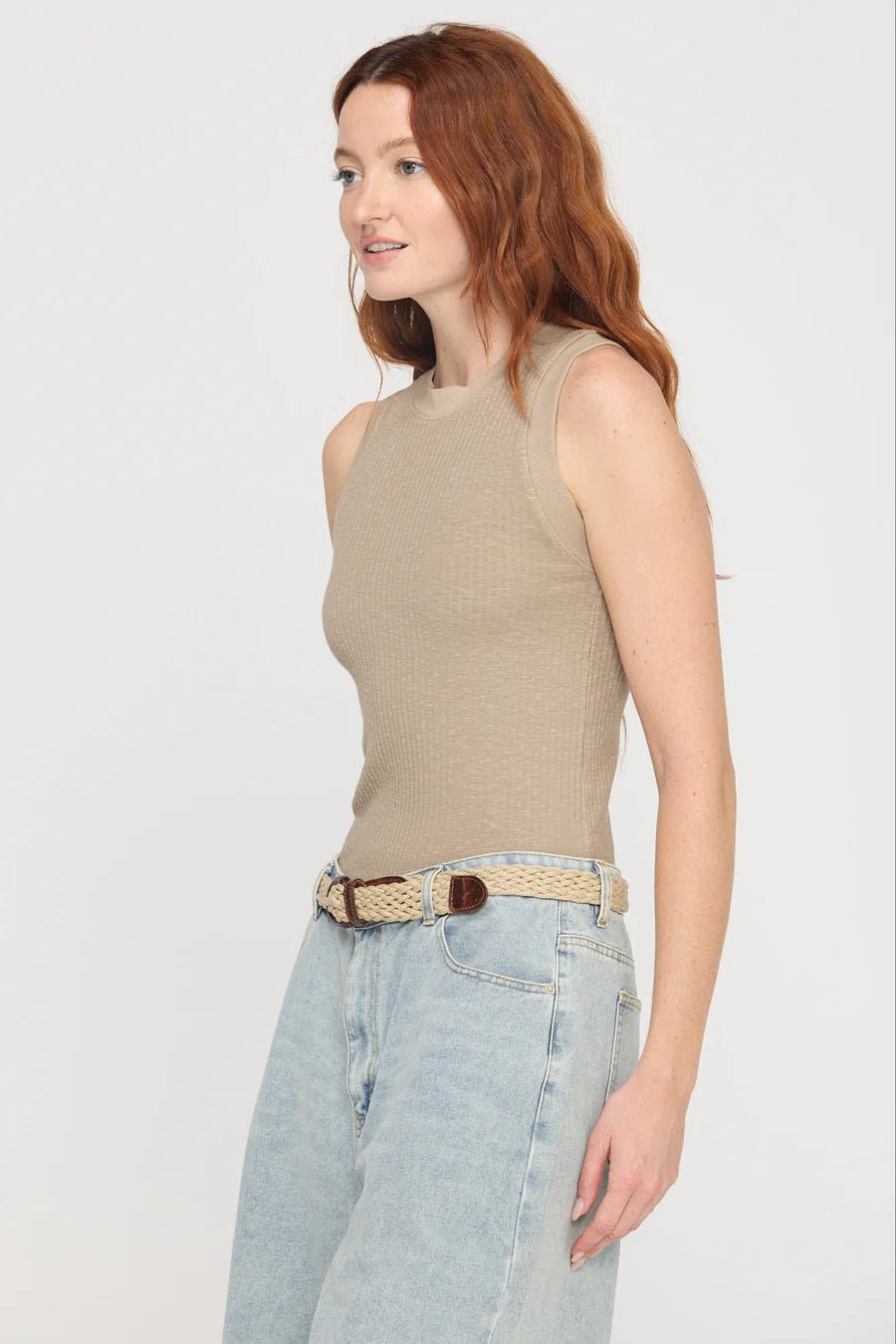 Rose & Lee Co Player Tank, Desert Taupe by Project Social T Tanks