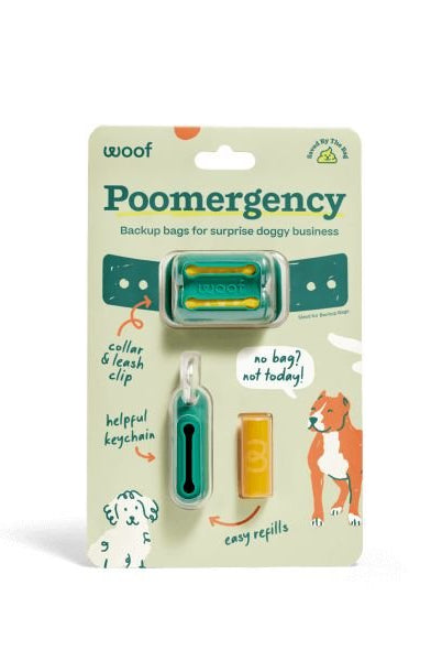 Rose & Lee Co Poomergency Bags, Forest Green Pets