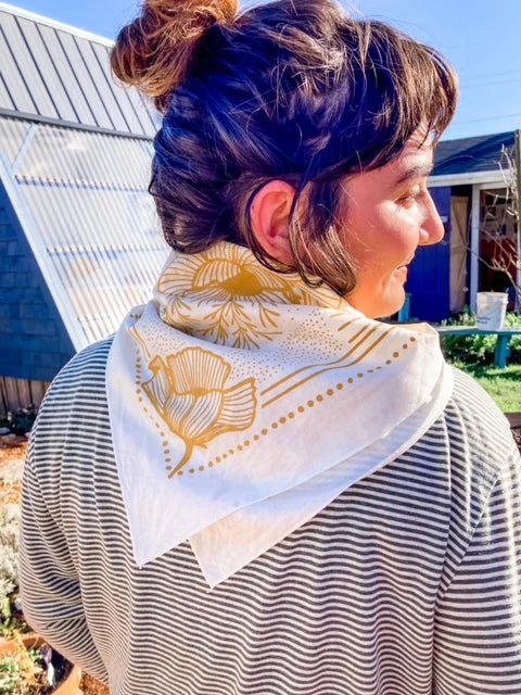 Rose & Lee Co Bandana, Poppy Sunrise Accessories