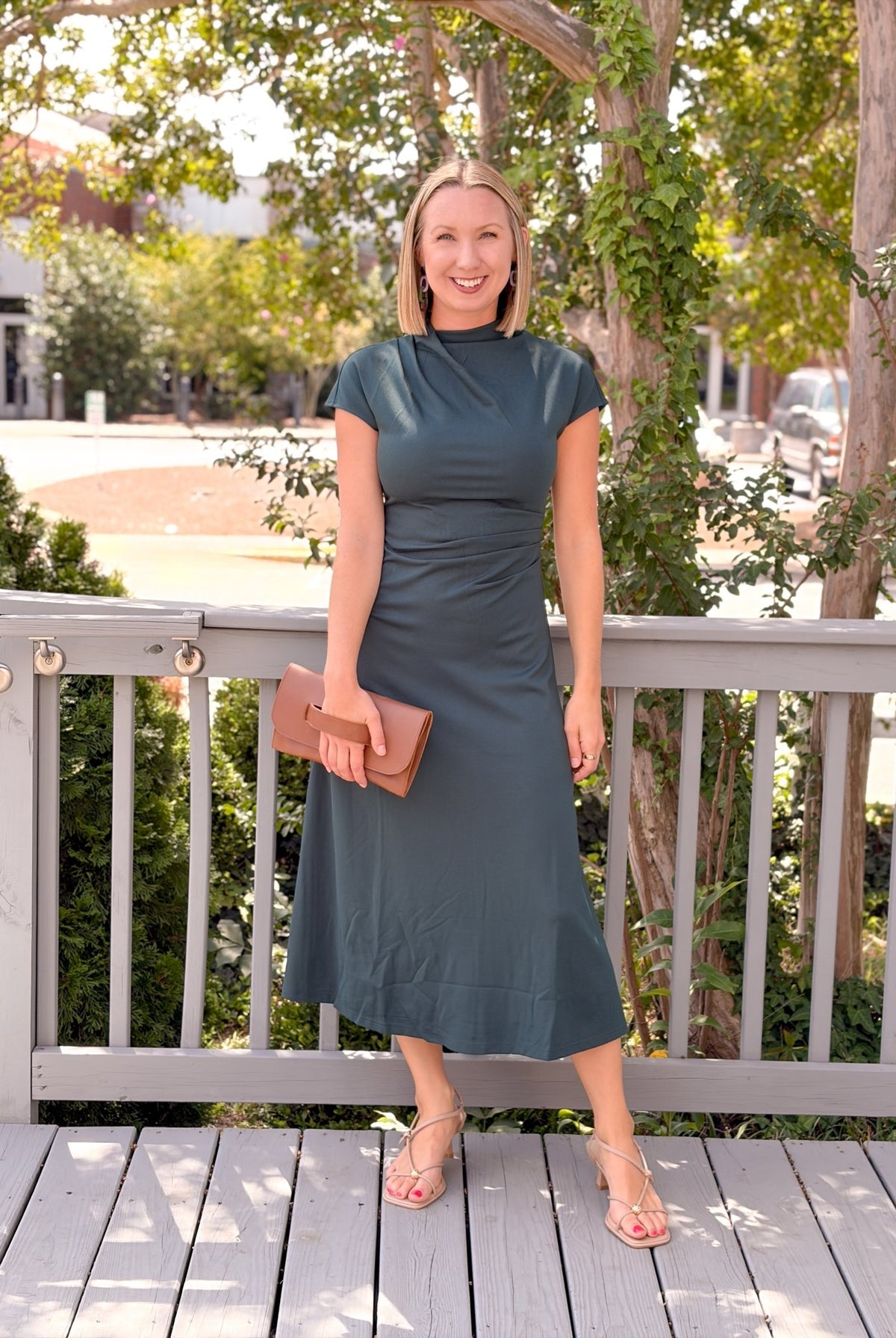 Rose & Lee Co Priscilla Dress, Dark Teal Event Dress