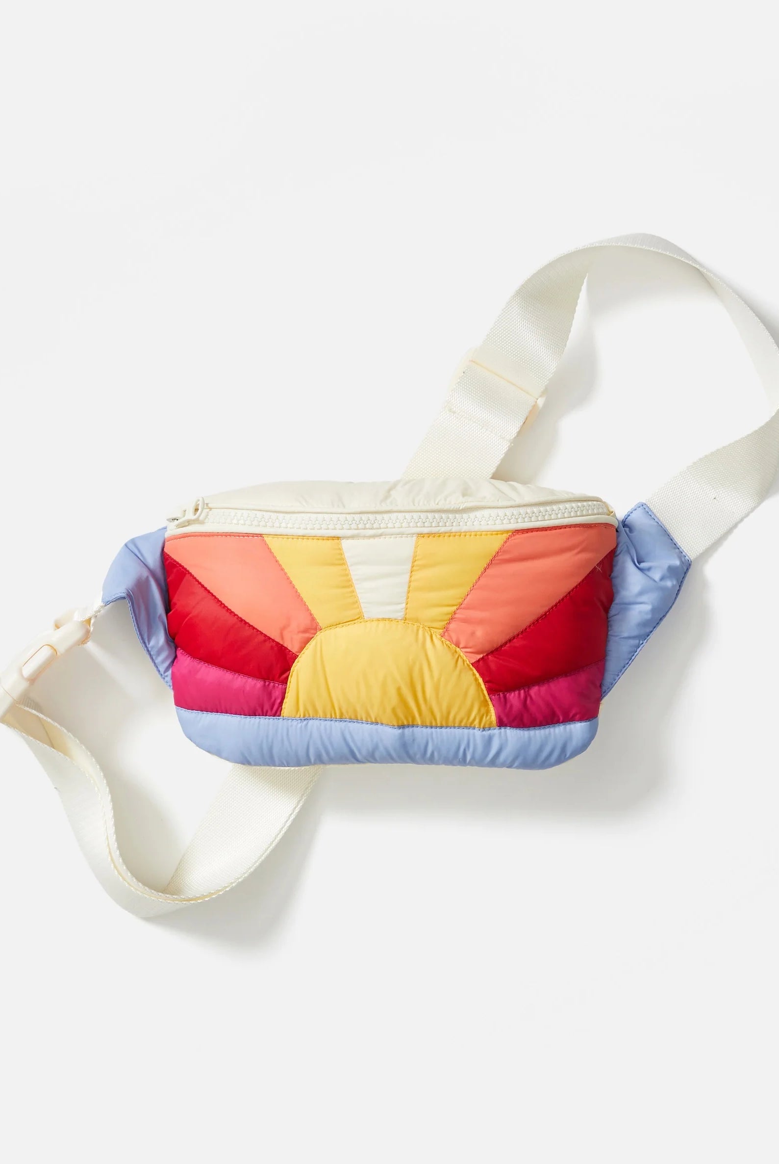 Sun Printed Puffer Fanny Pack