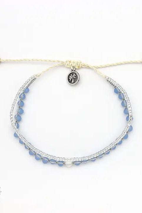 Rose & Lee Co Cocoa Beach Beaded Bracelet, Purple Bracelets