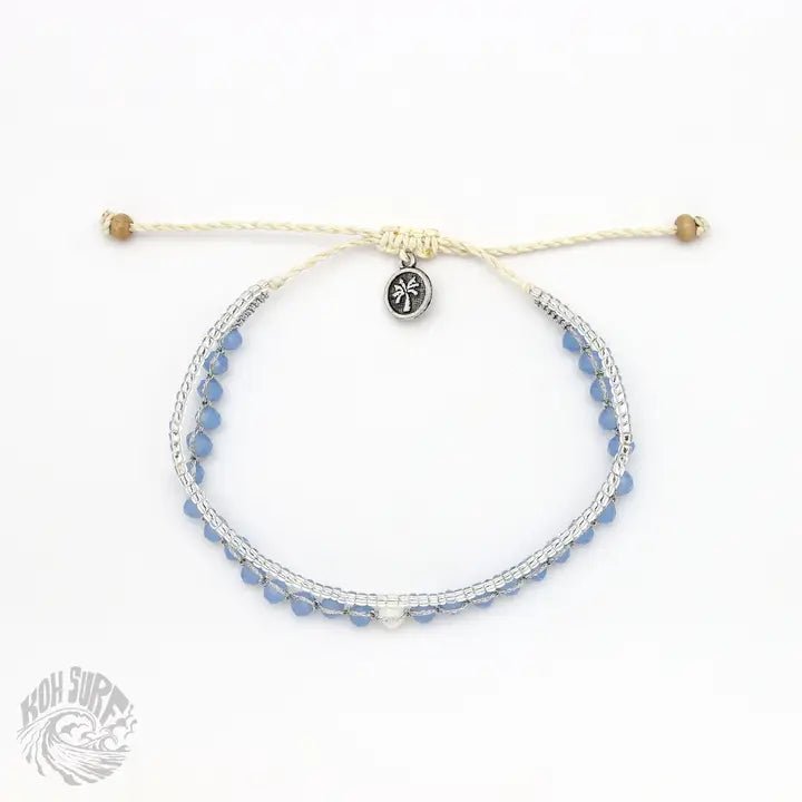 Rose & Lee Co Cocoa Beach Beaded Bracelet, Purple Bracelets