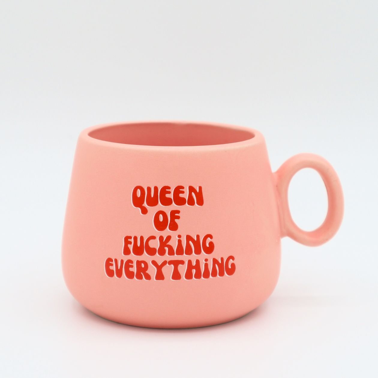Rose & Lee Co Cappuccino Mug, Queen of F*cking Everything Drinkware