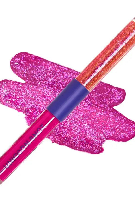 Rose & Lee Co Quiet Riot Glitter Lip Duo, Fusion Pink Bath & Body