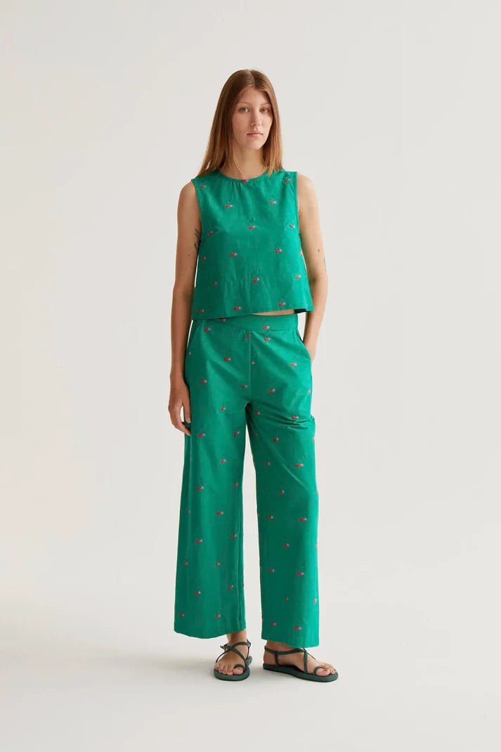Rose & Lee Co Rebecca Tank, Green Tanks