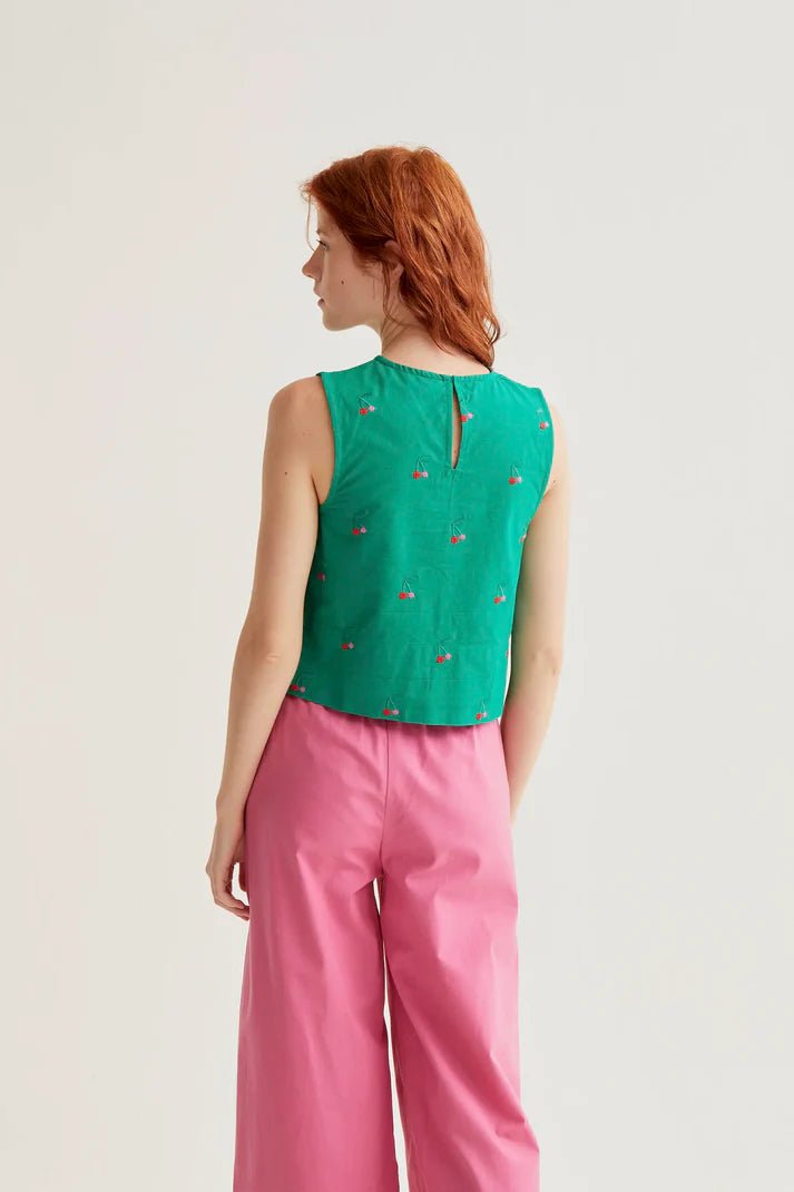 Rose & Lee Co Rebecca Tank, Green Tanks