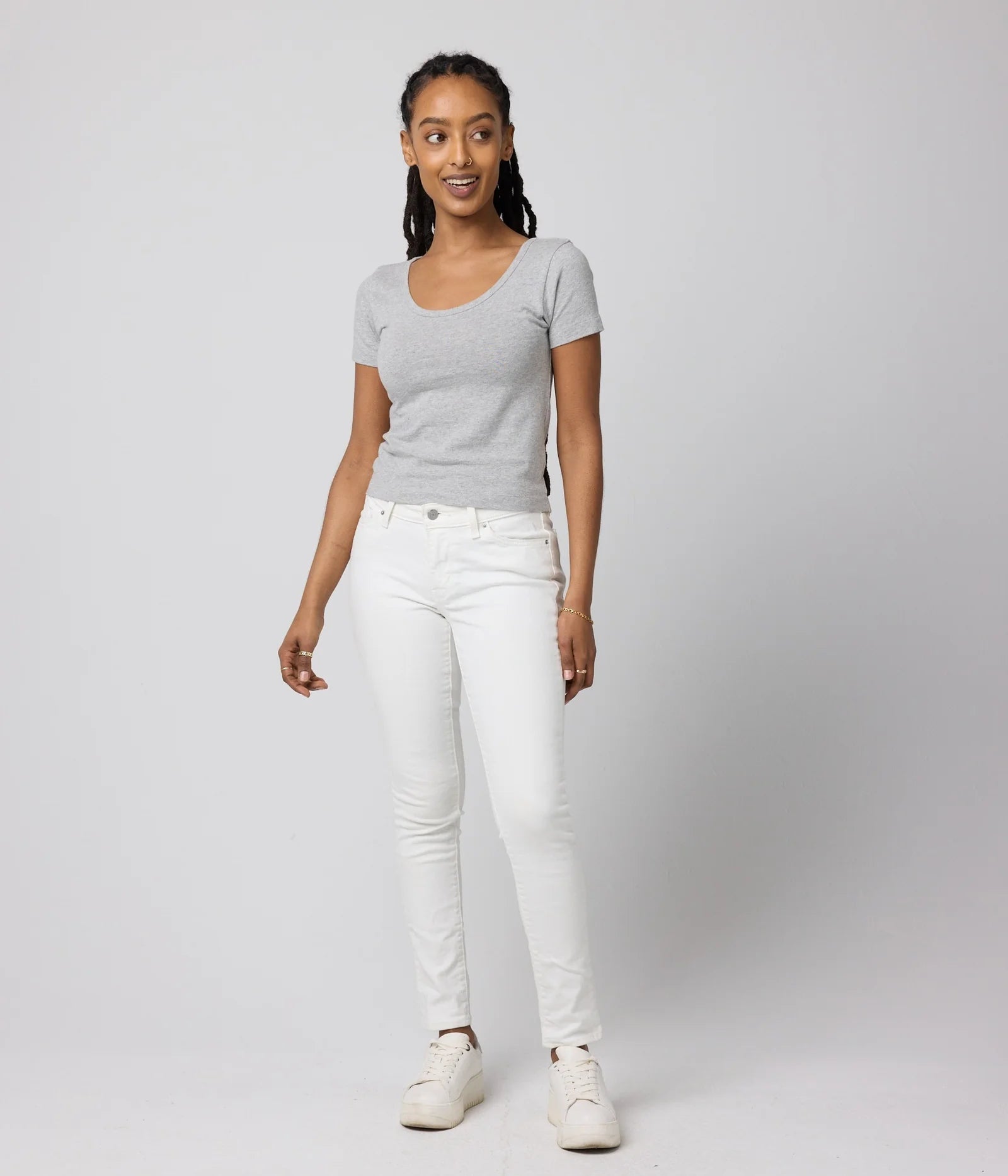 Rose & Lee Co Regen Tee, Athletic Heather short sleeve