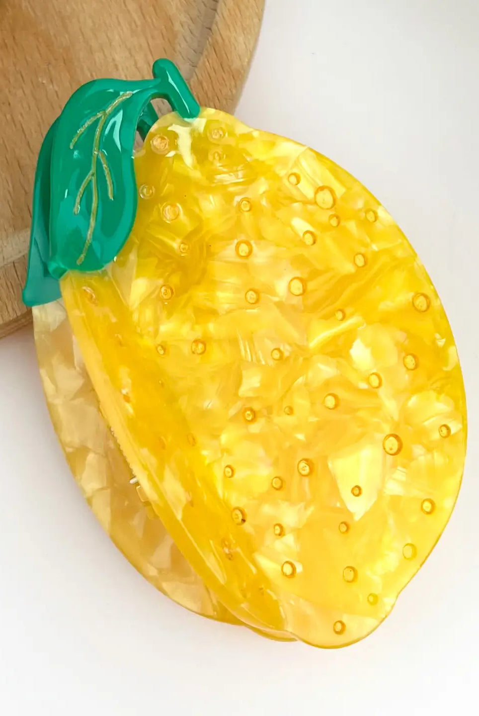 Rose & Lee Co Rhinestone Lemon Claw Clip Hair