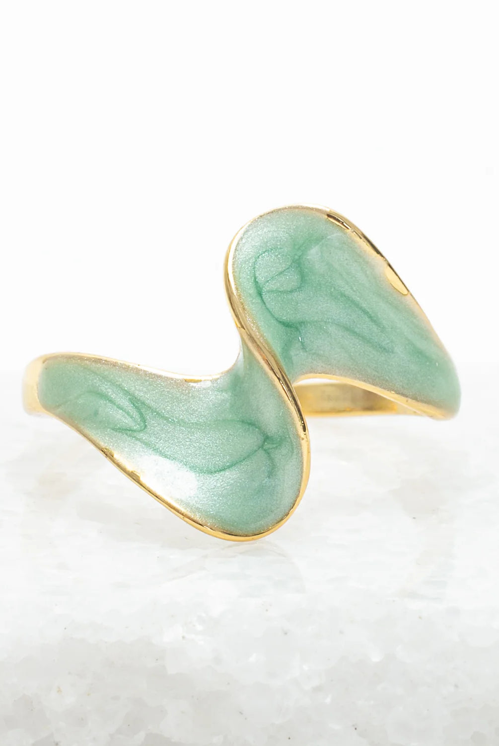 Rose & Lee Co Ribbon Of Light Ring, Mint Rings