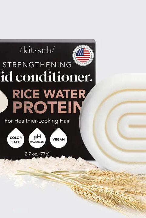 Rose & Lee Co Rice Water Protein Conditioner Bar for Hair Growth Hair