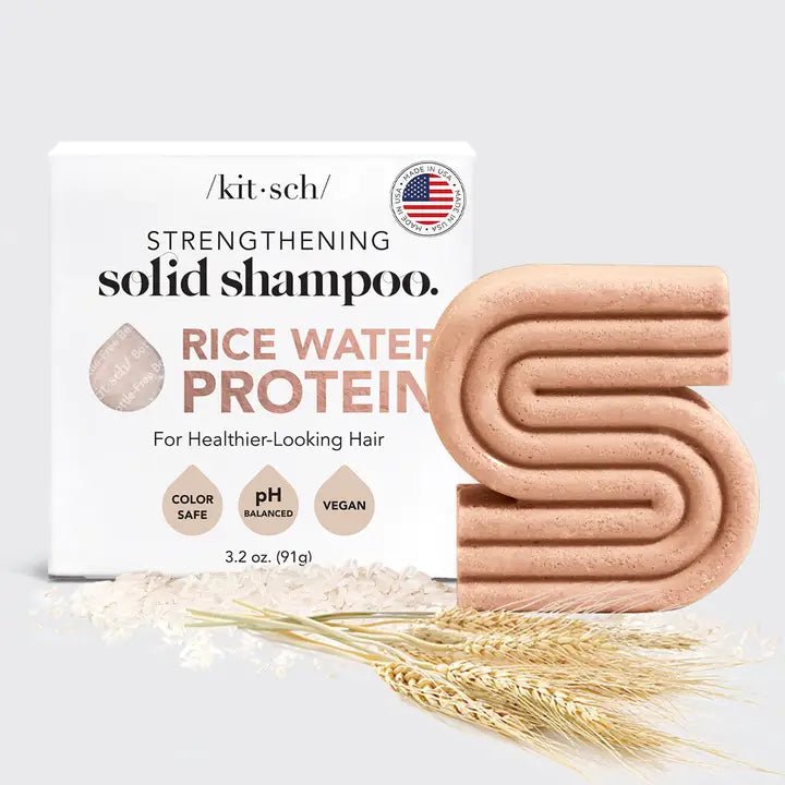 Rose & Lee Co Rice Water Protein Shampoo Bar for Hair Growth Hair
