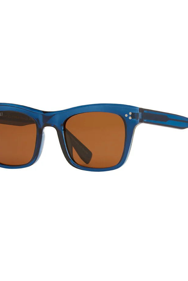 Rose & Lee Co Rincon Sunglasses, Crystal Blue + Brown Polarized Accessories