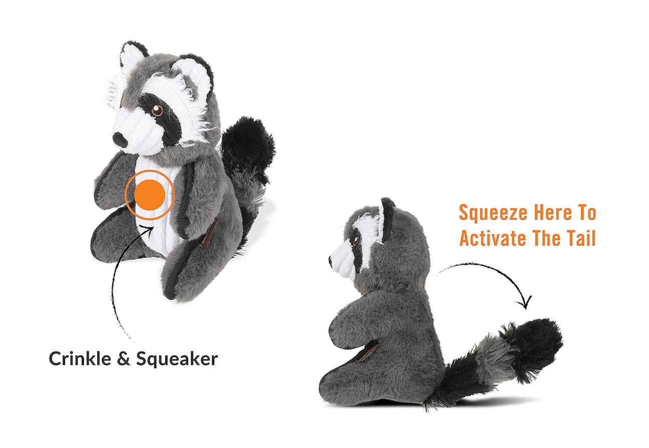 Rose & Lee Co Dog Toy, Robby the Raccoon Pets