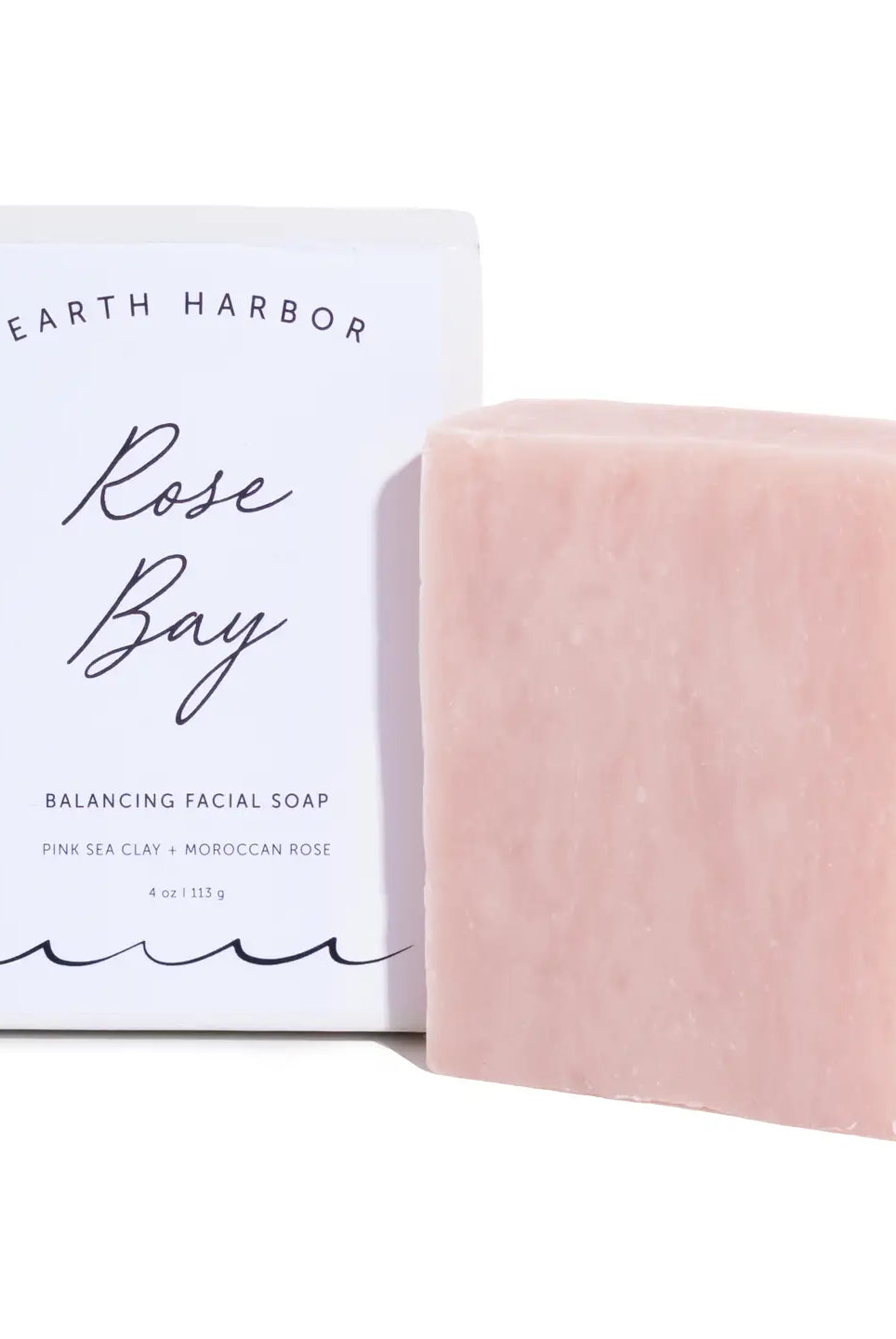 Rose & Lee Co Rose Bay Facial Soap Cleanser, Pink Sea Clay + Coconut Oil Bath & Body