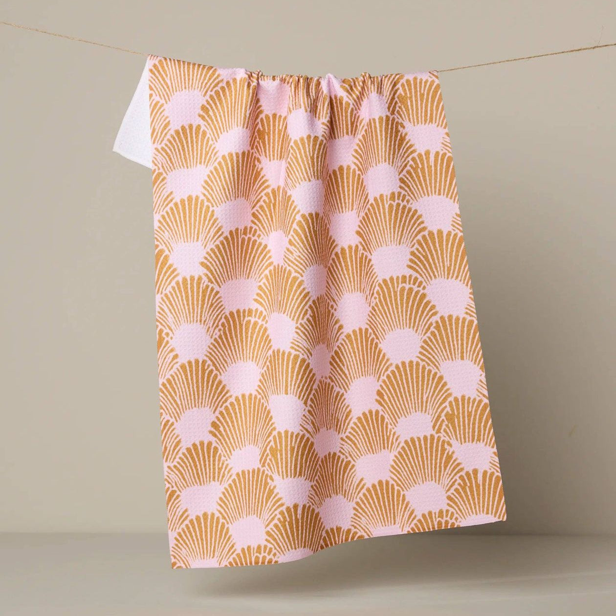 Royal Scallop Printed Kitchen Tea Towel