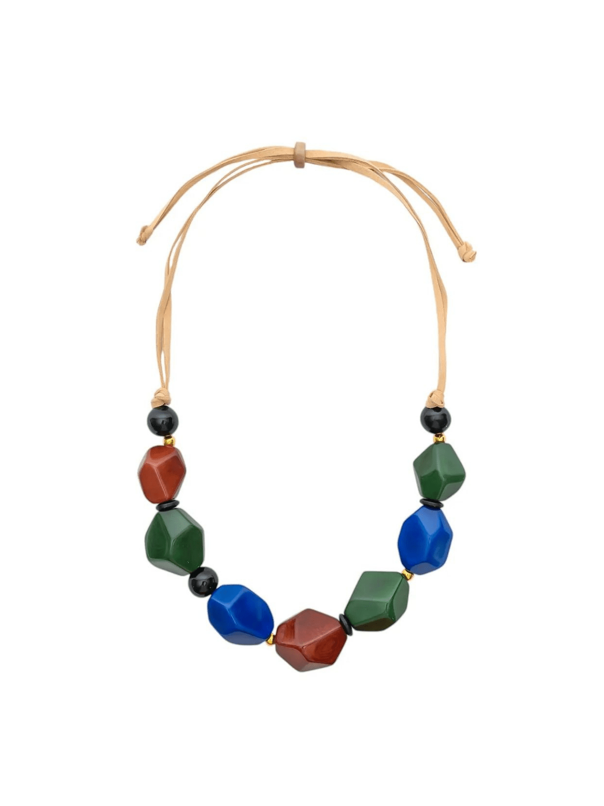 Rose & Lee Co Rue Necklace, Forest Green Combo Necklaces
