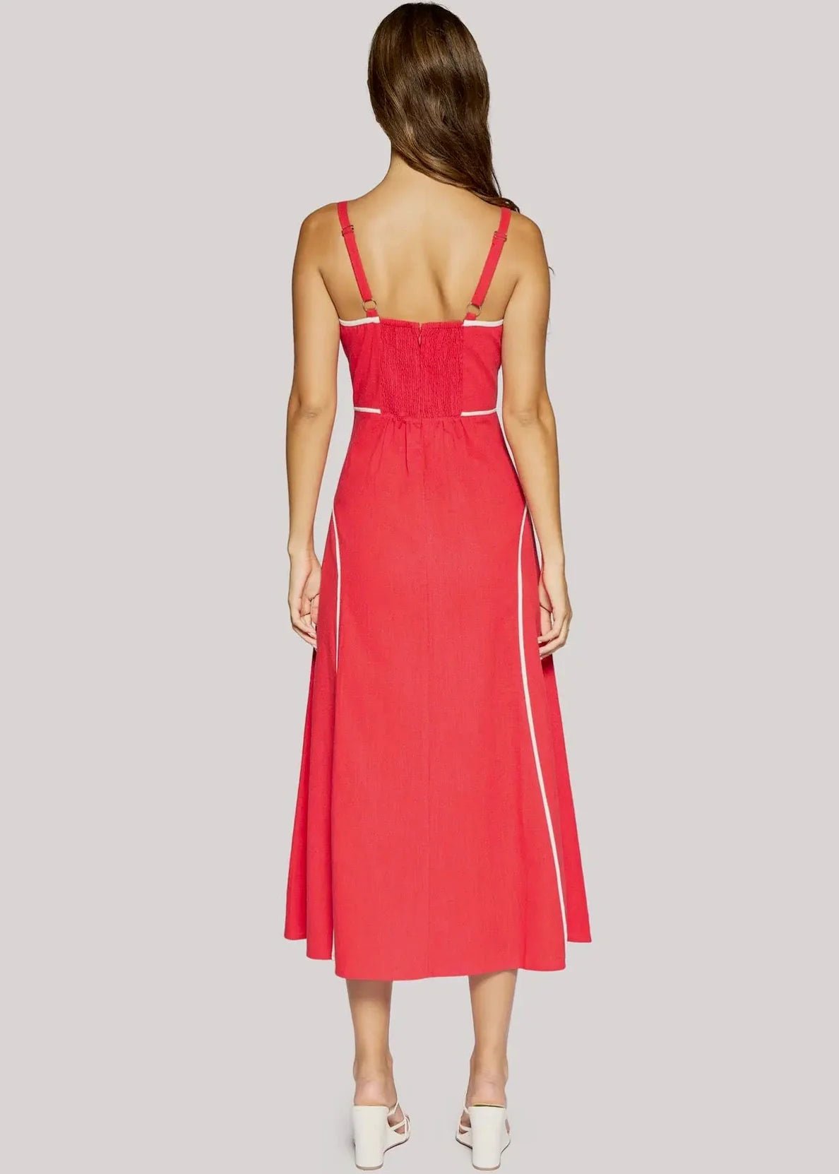 Rose & Lee Co Saffron Muse Dress, Red Casual Dresses